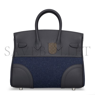HERMES MASTER BIRKIN 25 GO TEAM BLEU NUIT SWIFT BAG (25*20*13cm)